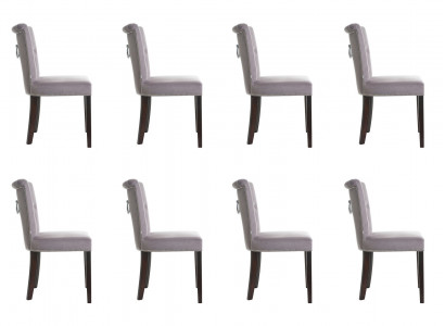 8x Chaises de Siège Rembourrées Voir Fauteuil Suite Fauteuil de Salon Club Set
